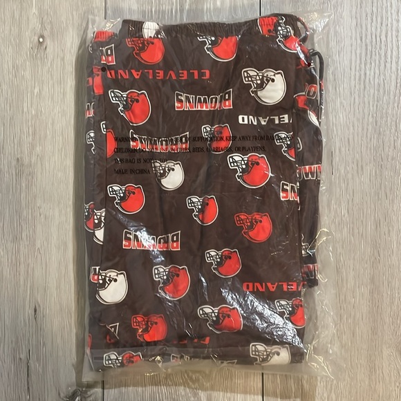 NFL CLEVELAND BROWNS MENS BROWN BREAKTHROUGH SLEEP PANTS | XL - Picture 3 of 5